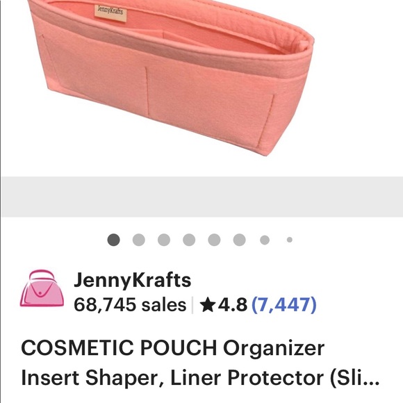 Felt insert and shaper for Louis Vuitton Cosmetic Bag. - Picture 2 of 2